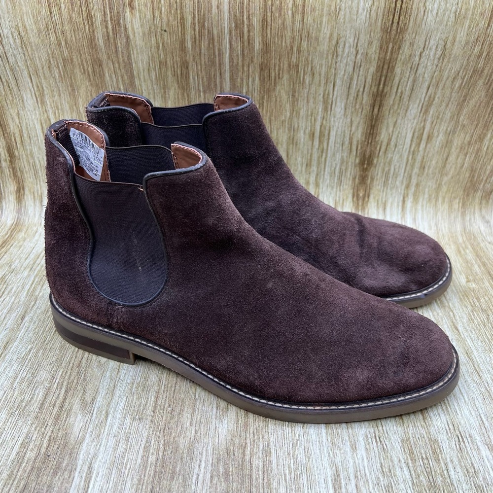 Clarks Jaxen Chelsea‎ Boots Men's Size 11.5 Dark Brown Suede Ultimate Comfort